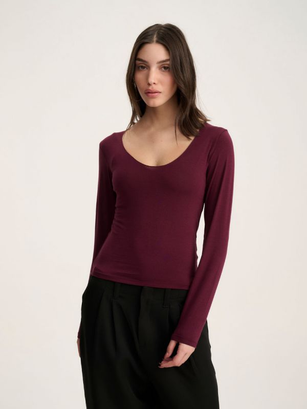 חולצת בייסיק ארוכה