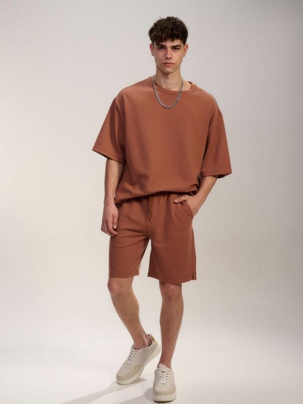 מכנסי סריג קצרים