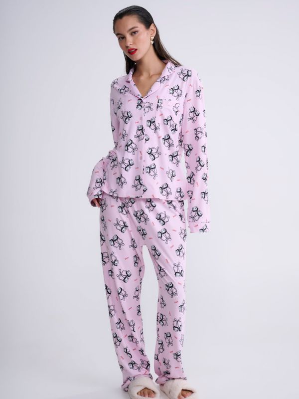 סט פיג’מה מכופתרת | BETTY BOOP