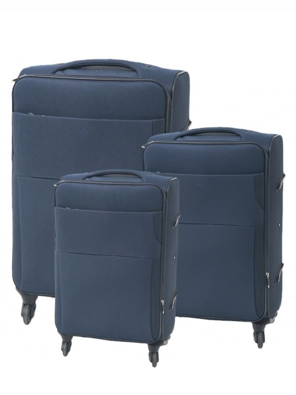 סט מזוודות מבד