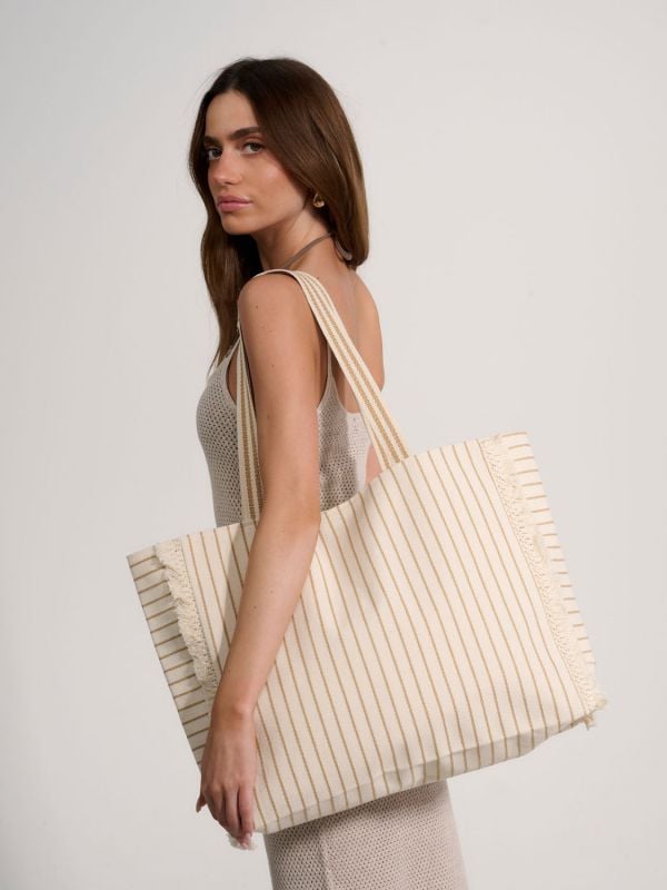 תיק חוף מודפס