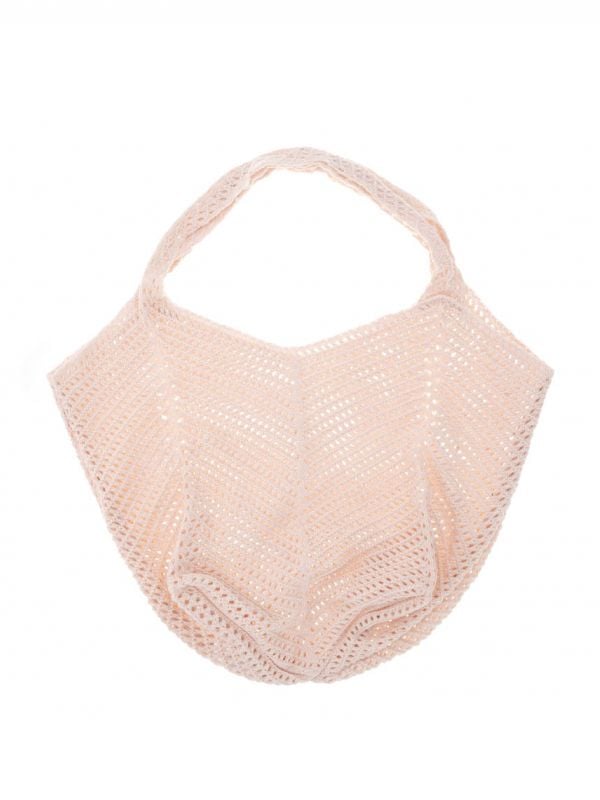 תיק חוף סרוג