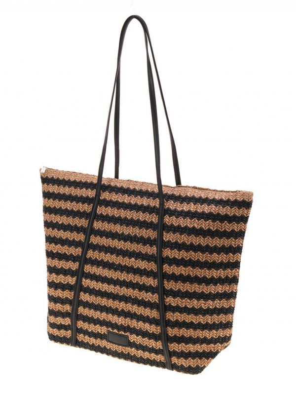 תיק חוף במראה קש