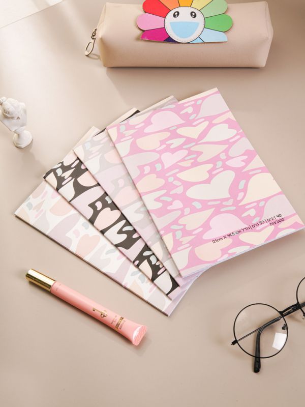 מארז 4 מחברות משבצות