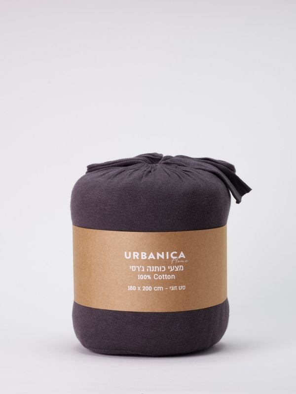 סט מצעי כותנה ג’רסי למיטה זוגית רחבה 180X200