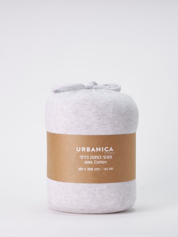 סט מצעי כותנה ג’רסי למיטה זוגית רחבה 180X200