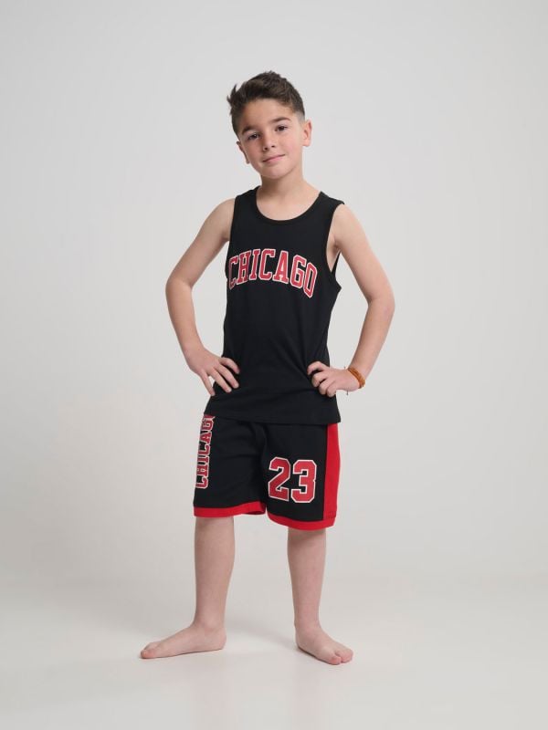 סט פיג’מה קצרה | Chicago