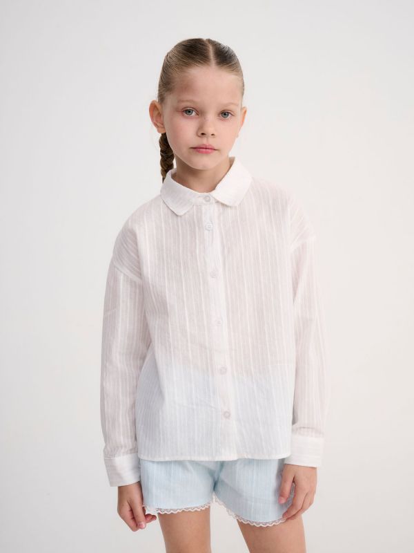 חולצה מכופתרת ארוכה