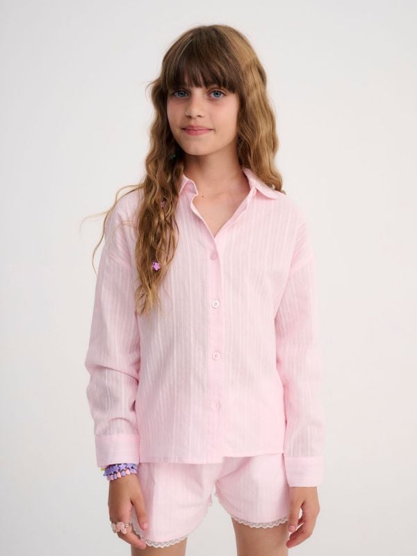 חולצה מכופתרת ארוכה