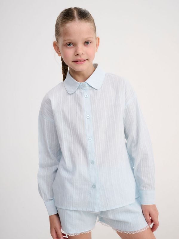 חולצה מכופתרת ארוכה