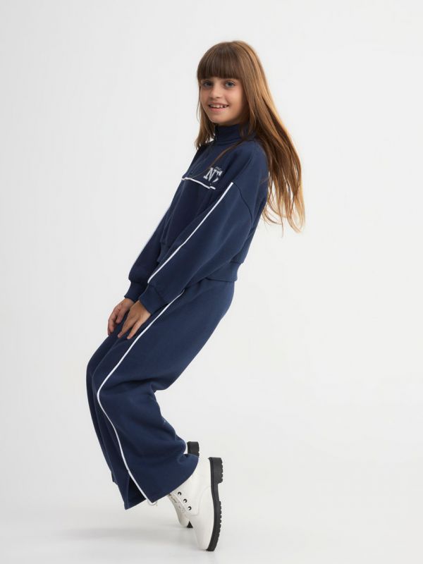 מכנסי פוטר פסים בצדדים