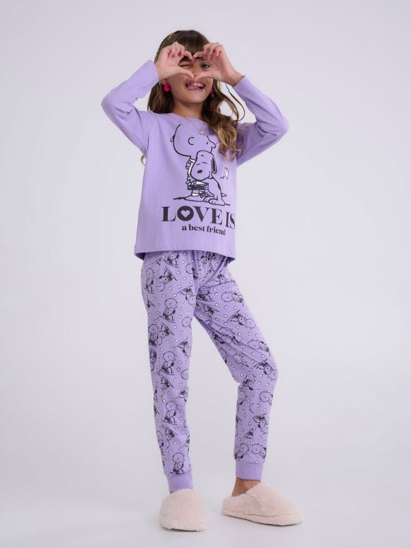 סט פיג’מה ארוכה | Snoopy