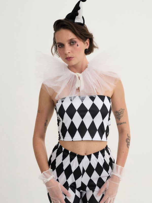 טופ לתחפושת פיירו