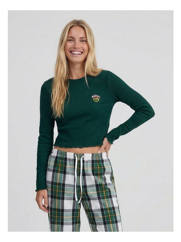 חולצת פיג’מה ופל ארוכה | Sesame Street