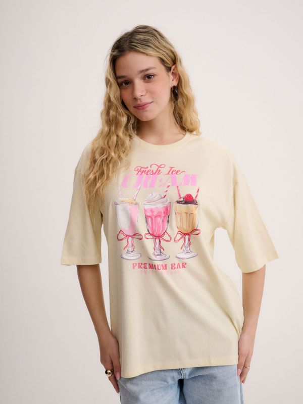 טי-שירט עם הדפס