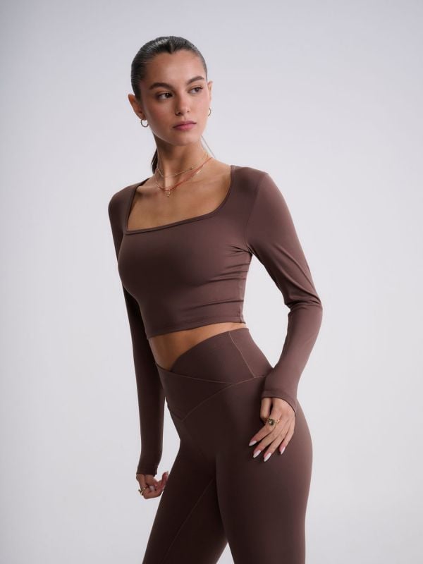 חולצת קרופ אקטיב ארוכה