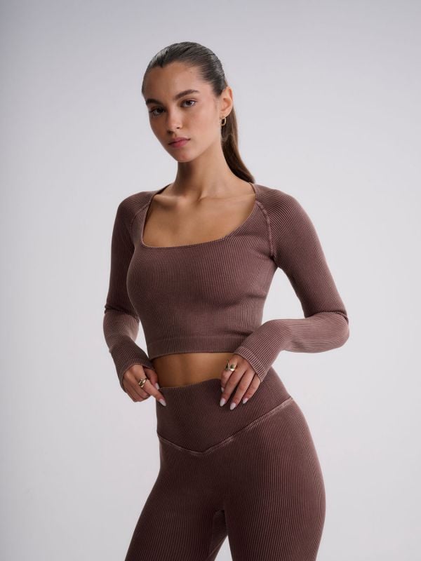 חולצת אקטיב ריב ארוכה