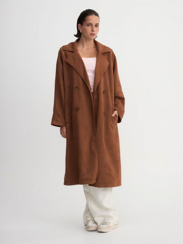 ג’קט ארוך עם חגורה