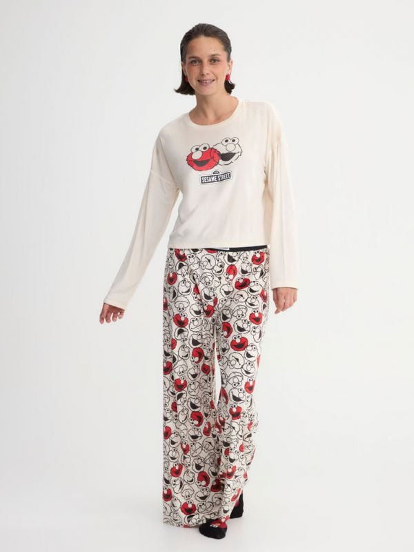 סט פיג’מה ארוכה | Sesame Street