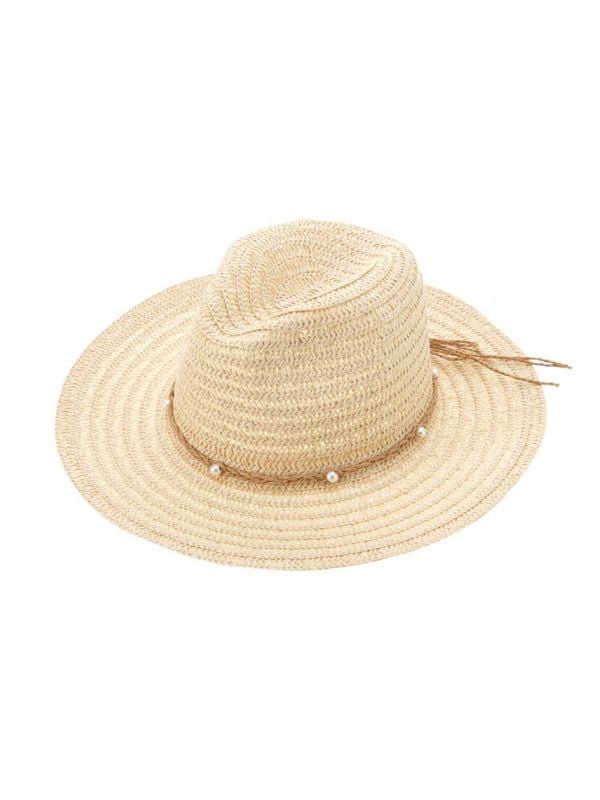 כובע קש רחב שוליים