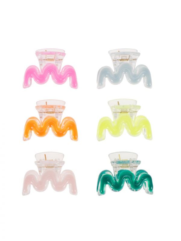 מארז 6 קליפסים צבעוניים