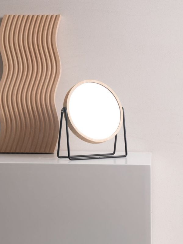 מראה שולחנית עגולה