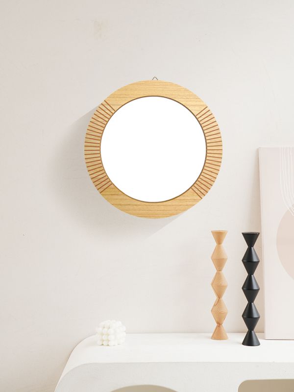 מראת עץ עגולה