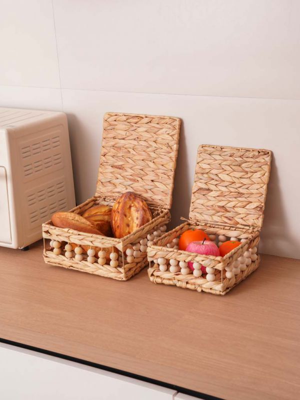 זוג סלסלאות קש