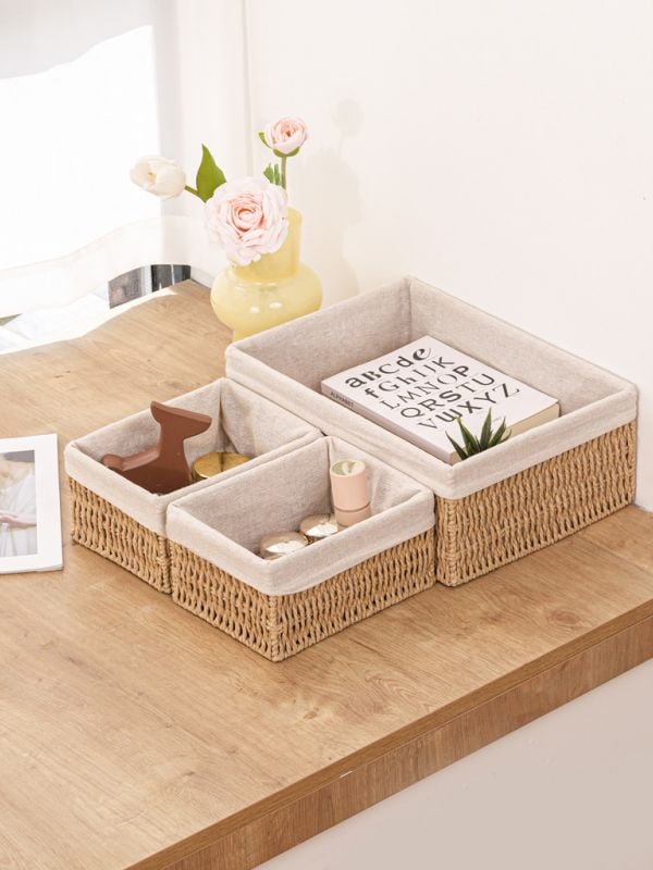 סט סלסלאות קש