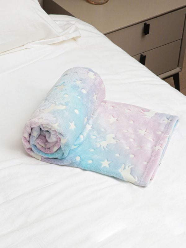 שמיכה פרוותית זוהרת בחושך 152X127