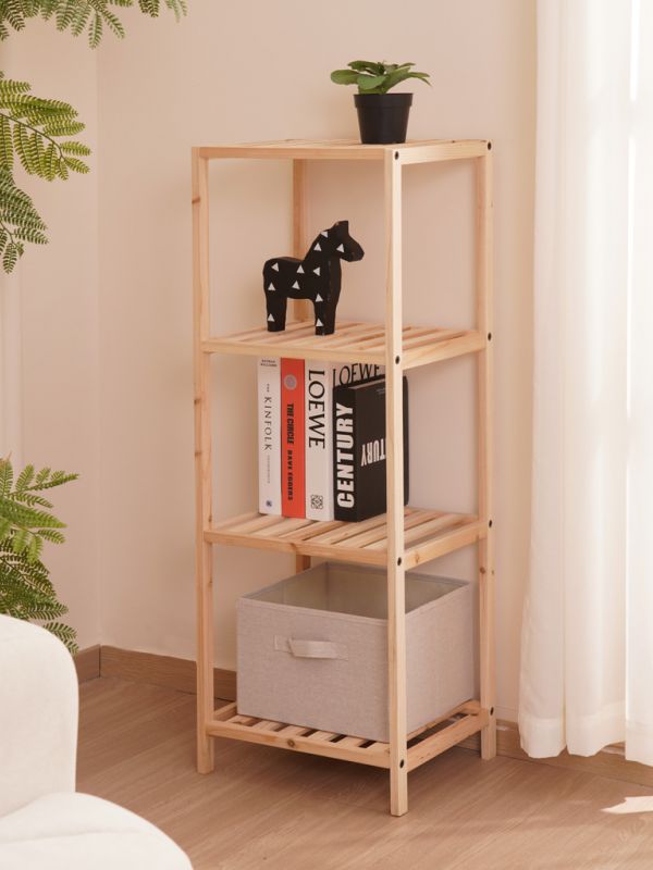 יחידת מדפים מעץ