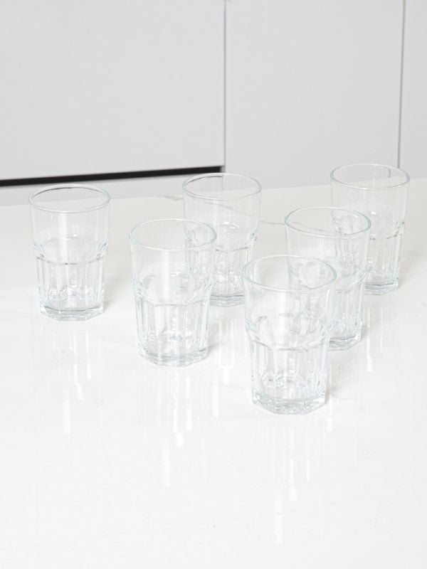 סט שישיית כוסות זכוכית