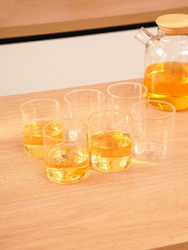 סט שישיית כוסות זכוכית