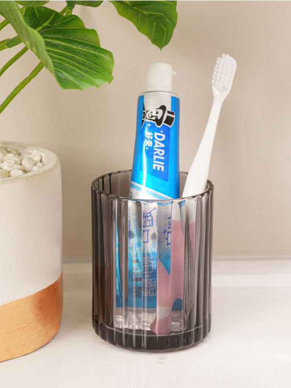 כוס זכוכית למברשות שיניים