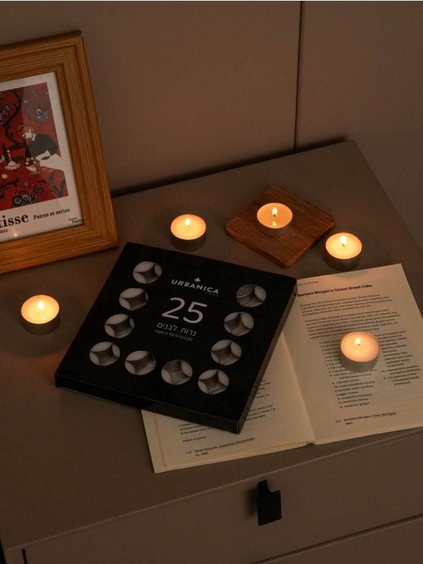 מארז 25 נרות אווירה