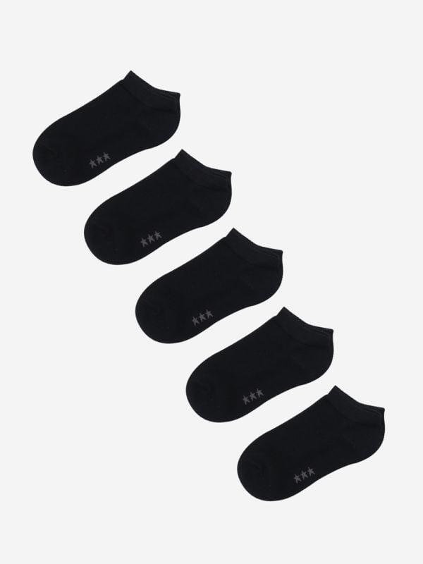 מארז 5 גרבי סניקרס לבנים 29-35