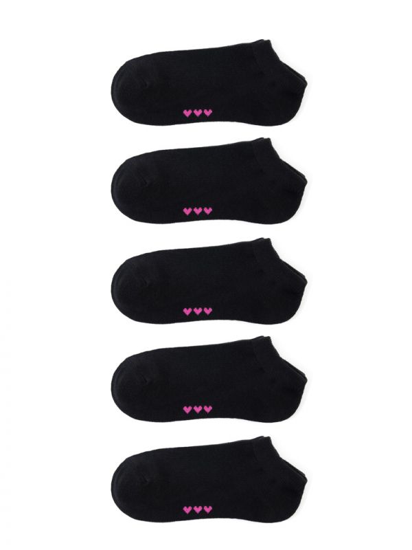 מארז 5 גרבי סניקרס לבנות 29-35