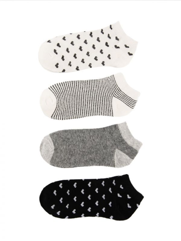 מארז 4 זוגות גרבי סניקרס 36-41