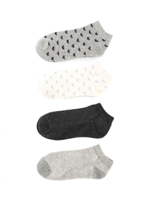 מארז 4 זוגות גרבי סניקרס 36-41