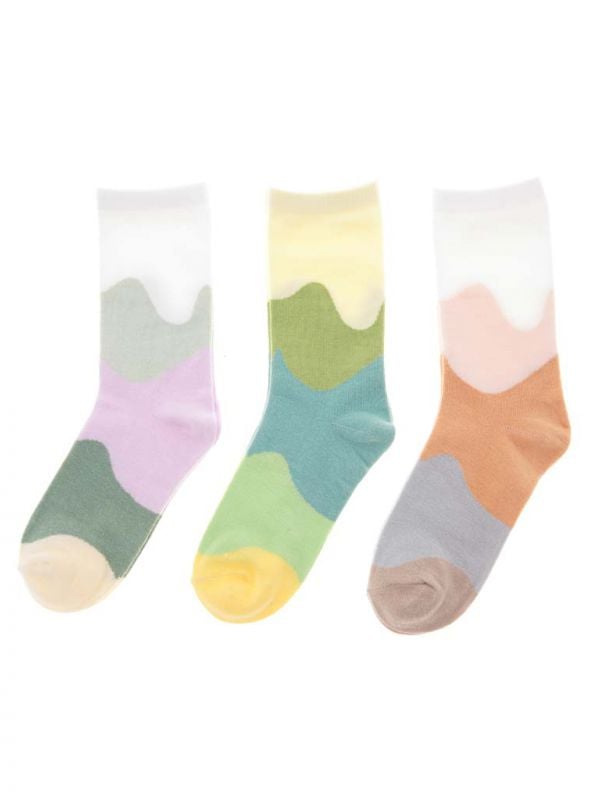 מארז 3 זוגות גרביים צבעוניים 36-41