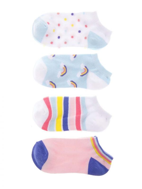 מארז 4 זוגות גרבי סניקרס 29-35