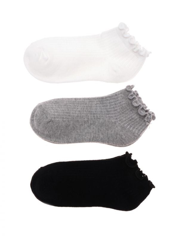 מארז 3 זוגות גרביים לבנות 29-35