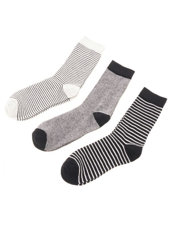 מארז 3 גרבי פסים 41-46