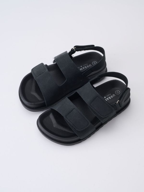 SHO005347 סנדלים בנים קטנים BLACK 24