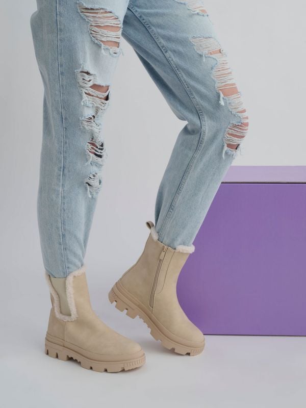 מגפיים בשילוב פרווה 36-41