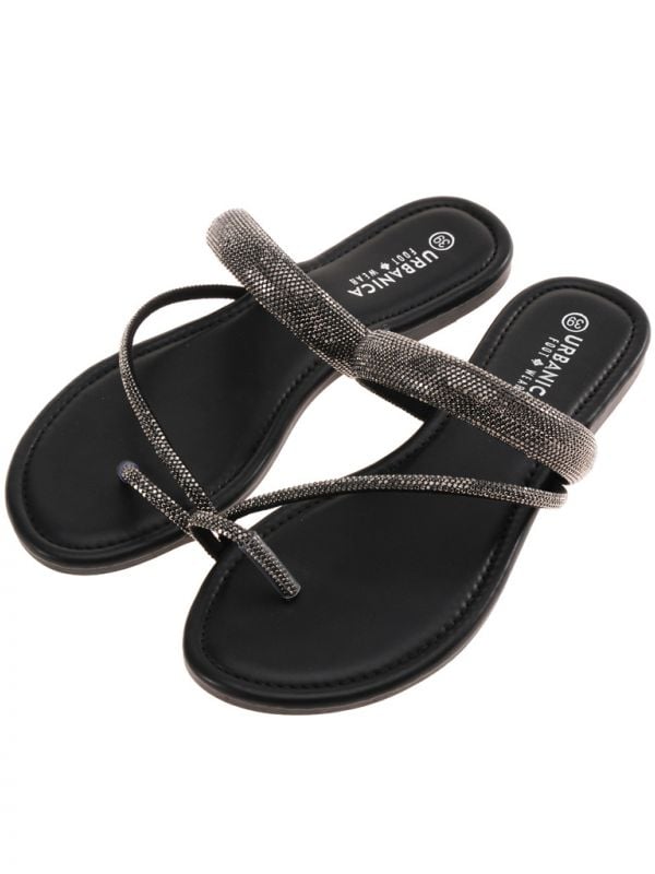 כפכפי אצבע נוצצות